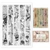 GLOBLELAND Vintage Flowers Words Background Clear Stamps Retro Lace Silicone Clear Stamp Seals for Cards Making DIY Scrapbooking Photo Journal Album Decoration, 21x14.8cm/8.3x5.8inch steampunk buy now online