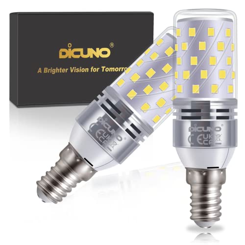 DiCUNO E14 LED Bulb 8W, E14 Small Edison Screw Light Bulbs, Cool White 6000K, 100W Incandescent Equivalent, 1000LM Non-Dimmable, 230V, SES Corn Light Bulbs for Home Lighting, Pack of 2 steampunk buy now online