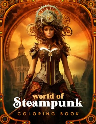 World of Steampunk Coloring Book: Steampunk Coloring Books For Adults For Relaxation, Stress Relief, Mindfulness Birthday, Birthday Christmas Gifts steampunk buy now online