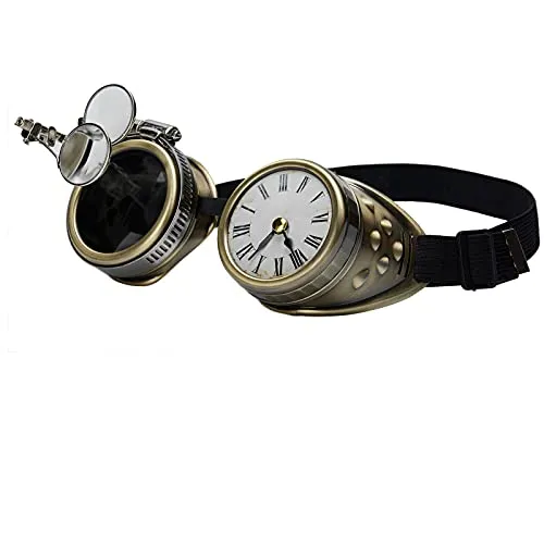 ZAIQUN Steampunk Goggles Rave Glasses Cosplay Goggles Steampunk Victorian Style Goggles Welding Gothic Cosplay Vintage Rustic Goggles steampunk buy now online