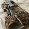 Steampunk Decor, Violin Gifts for music lovers, modern loft, music wall art,classical music, contemporary wall art metal, loft decor ideas by RustyPunkEtsy steampunk buy now online