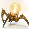 Wooden Spider lamp - a unique gift for him that combines nature, mechanics, and steampunk aesthetics for your desk, shelf or bedside table by AmbiColoredLight steampunk buy now online Wooden Spider lamp - a unique gift for him that combines nature, mechanics, and steampunk aesthetics for your desk, shelf or bedside table by AmbiColoredLight steampunk buy now online