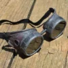 Distressed Battle Worn Dystopian Goggles, Steampunk, Goggles, Burningman, Burning Man, Aviator Goggles, Apocalypse, Wasteland by AtomicGoggles steampunk buy now online