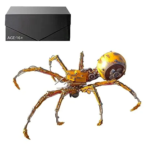 Lumitex 3D Metal Mechanical Model, 400+ PCS Spider Kora Post-Apocalyptic Steampunk DIY Assembly Toy Metal Crafts, Creative Trendy Decoration Gift for Kids Adults steampunk buy now online