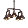 IXWQ Traditional Retro Creative 5-Lights Iron Water Pipe Chandelier Vintage Industry Metal Steampunk Antique E27 Edison Adjustable Ceiling Pendant Light Restaurant Kitchen Bar Loft Decoration Pendant steampunk buy now online