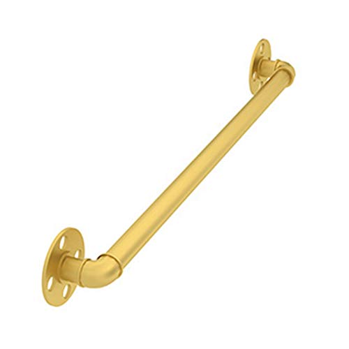 Gold Staircase Handrails Wall Mount Non Slip Grab Bar for Indoor Outdoor Steps 2.5m(8.2ft) Metal Banister Kit steampunk buy now online