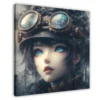 TINGTOEO Steampunk, Beautiful, Lovely Girl 20 Canvas Poster Wall Art Decor Print Picture Paintings for Living Room Bedroom Decoration Frame-style 28x28inch(70x70cm) steampunk buy now online