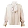 Mens Medieval Ruffle Shirts Victorian Steampunk Gothic Mens Pirate Shirts Halloween Costume Clothing (as8, age, free_size, m, Beige, 2XL) steampunk buy now online