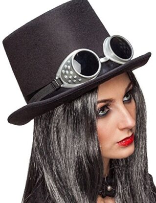 - Steampunk top-hat black with glasses steampunk buy now online