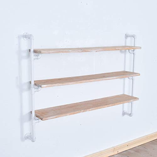ASumPio Industrial Style Clothes Floating Shelf with Clothes Rail 3 Tier Clothing Display Rack Garment Rack for Retail,Household,Wall Mounted, steampunk buy now online