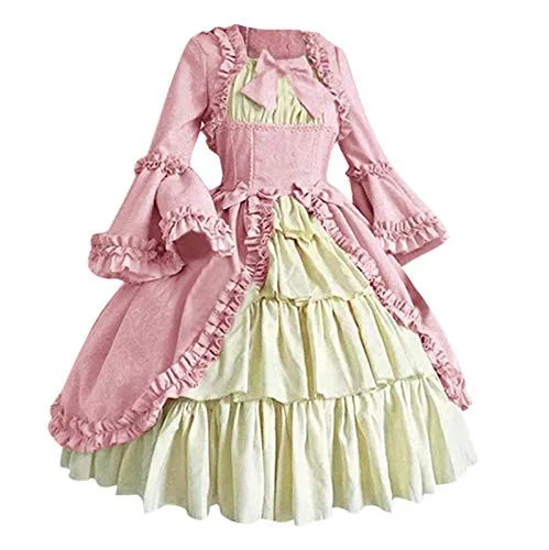 Medieval Clothing Women's Renaissance Costume Dress Trumpet Sleeves Victorian Dresses Steampunk Gothic Clothing Festive Evening Dress Halloween Costume Women's Party Dress Carnival Cosplay Maxi Dress, steampunk buy now online