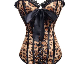 n/a Corset Tops Lace Up Steampunk Corsets and Bustier Women Corselet Corset Satin Corset Top (Color : White, Size : S code) steampunk buy now online