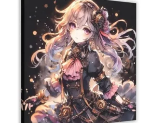 TINGTOEO Steampunk, Beautiful, Lovely Girl 49 Canvas Poster Wall Art Decor Print Picture Paintings for Living Room Bedroom Decoration Frame-style 28x28inch(70x70cm) steampunk buy now online