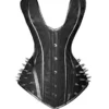 Luvsecretlingerie Heavy Duty 26 Double Steel Boned Waist Training Leather Long Torso Overbust Tight Shaper Corset #8964-B-LE, Black, Large steampunk buy now online Luvsecretlingerie Heavy Duty 26 Double Steel Boned Waist Training Leather Long Torso Overbust Tight Shaper Corset #8964-B-LE, Black, Large steampunk buy now online