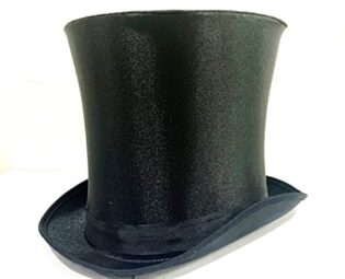 STYLEX Tall Top Hat Bell Hat Halloween Fancy Dress Steampunk Victorian (Black) steampunk buy now online