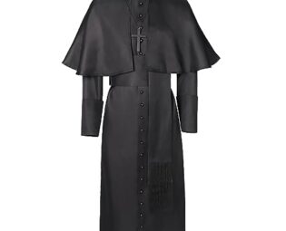 Priest Costume Men's Tunic, Clergy, Priest, Fancy Dress Costumes Men's Prister Robe Costume Medieval Robe Halloween Costume for Theme Party, Church Costume, Wizard Costume, Monk's Robe, black, 3XL steampunk buy now online