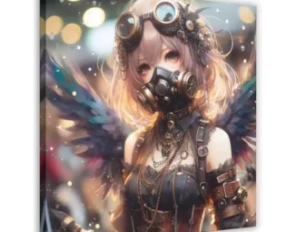 TINGTOEO Steampunk, Beautiful, Lovely Girl 9 Canvas Poster Wall Art Decor Print Picture Paintings for Living Room Bedroom Decoration Frame-style 28x28inch(70x70cm) steampunk buy now online