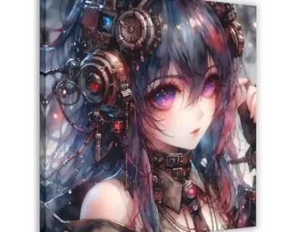 TINGTOEO Steampunk, Beautiful, Lovely Girl 29 Canvas Poster Wall Art Decor Print Picture Paintings for Living Room Bedroom Decoration Frame-style 28x28inch(70x70cm) steampunk buy now online