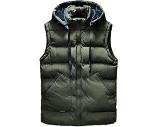 Men's Casual Pure Color Trend Thickened Coat With Cotton Vest Sleeveless Shoulder Waistcoat steampunk buy now online