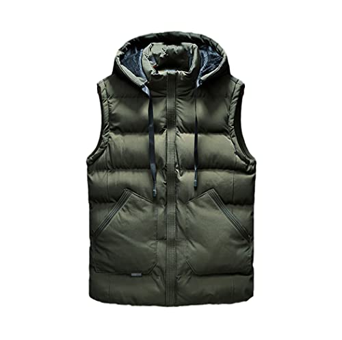 Men's Casual Pure Color Trend Thickened Coat With Cotton Vest Sleeveless Shoulder Waistcoat steampunk buy now online