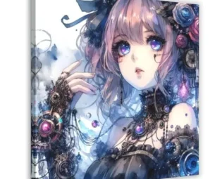 TINGTOEO Steampunk, Beautiful, Lovely Girl 28 Canvas Poster Wall Art Decor Print Picture Paintings for Living Room Bedroom Decoration Frame-style 28x28inch(70x70cm) steampunk buy now online