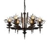 MIMMIC E14*6-Light Chandelier Warehouse Vintage Retro Wrought Iron Ceiling Pendant Light Industrial Steampunk Adjustable Hanging Lamp for Clothing Farm Pub Restaurant Bar Decor Lantern Durable steampunk buy now online