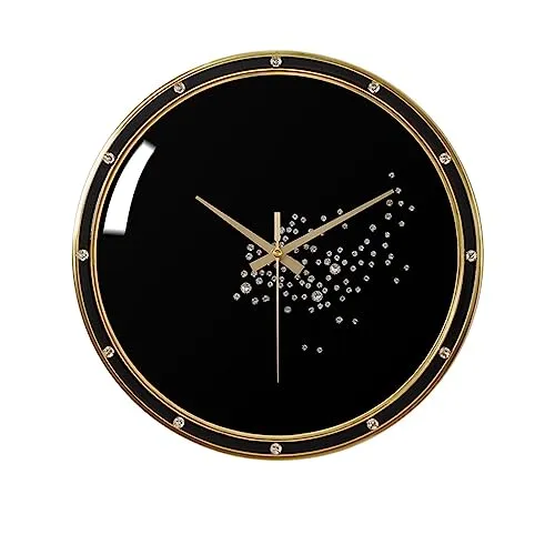 JFNHUTL Wall Clock Gold Living Room Kitchen Silent Wall Clock Large Retro Simple Home Decorations steampunk buy now online