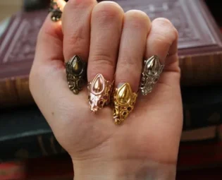 TO CHOOSE Bronze Silver Gold Copper Ornament Finger Jewelry Claws Nail Jewelry ~5x Unguis~ by ArsInsomnia steampunk buy now online