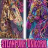 Steampunk Unicorn Coloring Book: 50 Interesting Steampunk Unicorn Coloring Pages For Teens And Adults | Unleash For Creativity | Mindfulness | Stress & Anxiety Relief steampunk buy now online