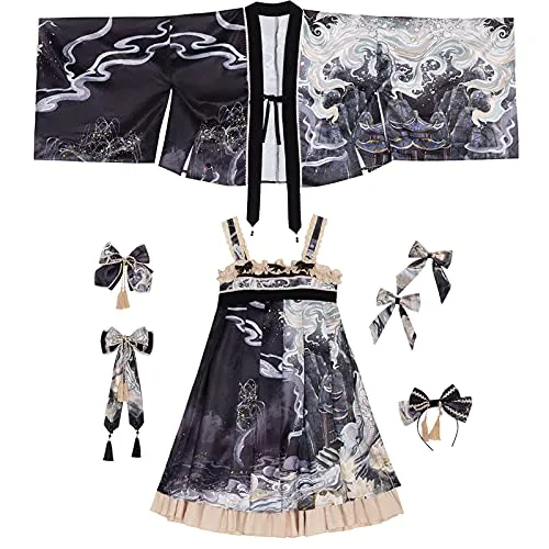 WKNBEU Gothic Lolita Dress Japanese Style Kawaii Clothes Victorian Dress Women Plus Size Princess Dress Lolita Cute Girls steampunk buy now online