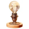 CIYAZA Control Table Lamp Vintage Desk Lamp Small Industrial Bedside Dimmable Nightstand Lamp Steampunk Accent Light Edison Lamp Base Antique Night Light Compatible with Living Room Bedroom E27 LED steampunk buy now online