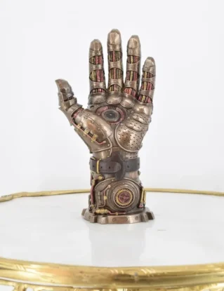 Steampunk Hand Figurine - Metal Bronze Steampunk Hand Statue, Goodwill Gift Idea, Unique Collectible - Home and Office Decor by DekorStyle steampunk buy now online