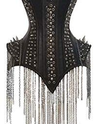 luvsecretlingerie Heavy Duty 22 Double Steel Boned Waist Training LEATHER Overbust Tight Shaper Corset #8959 steampunk buy now online