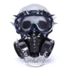 WLLLTY Halloween mask Steampunk Cool Nail Chain Mask With Goggles Respirator Cosplay Rivet Glasses Face Mask Party Accessories steampunk buy now online WLLLTY Halloween mask Steampunk Cool Nail Chain Mask With Goggles Respirator Cosplay Rivet Glasses Face Mask Party Accessories steampunk buy now online