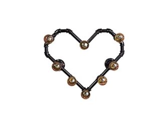 TWTCC Wall Sconce 8-Lights Vintage Industrial Love Shape Wall Lamp Retro Steampunk Iron Metal E27 Edison Wall Light Bar Restaurant Kitchen Loft Decoration Wall Sconce Waterproof steampunk buy now online