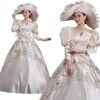 18th Century Dress Rococo Baroque Marie Antoinette Dresses Renaissance Historical ball gown (X-Small, Yellow-0z) steampunk buy now online