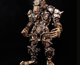 Metalkitor 3D Metal Puzzles for Adults, Wolf Man Model Kit - Executive Desk Ornament - Steampunk DIY Crafts - Assembly Brain Teaser - Perfect Room Decor and Gift Choice, 2300+ PCS steampunk buy now online