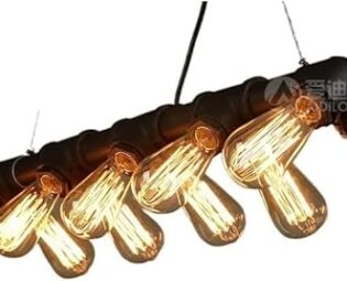 MMRTDJDR Traditional Antique Water Pipe Chandelier Retro Industrial Lamp 8-Lights Metal Hanging Light Cafe Bar Wrought Iron Loft Vintage Bar Creative Steampunk Lighting Fixtures,Rusty steampunk buy now online