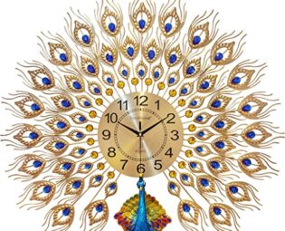 JFNHUTL Wall Clock N/A European-style Clock Wall Clock Living Room Home Fashion Creative Peacock Wall Clock Hanging Wall steampunk buy now online