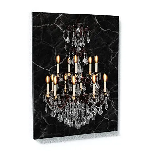 Sense Canvas Chandelier Canvas Art - Gothic Crystal Vintage Royal Home Decor Print Poster Painting Large 30x40 / 1.5" (75x100cm / 4cm) steampunk buy now online