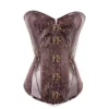 Brown Leather Sexy Palace Corset, Corset, Palace Steel, Bone Abdomen, Waist Closure, Waist Clip, steampunk buy now online