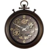 WCQSYY 16 Inch Real Moving Gear Large Wall Clock, Vintage Industrial Pocket Watch Wall Clock,Steampunk Metal Wall Clock for Living Room Kitchen Office, Multi-colored steampunk buy now online