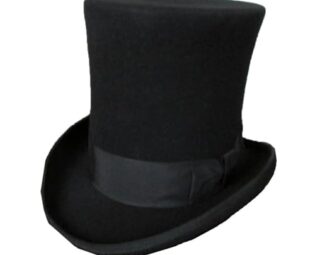 SaoBiiu Black Hat for Men Wool Felt High Top Hat Women Magician Hats Bowler Fedoras Christmas Costume Cap A XL(60-62cm) steampunk buy now online