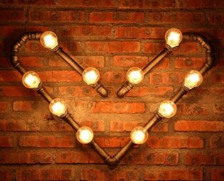 KSTUFF Vintage Industrial Style Steampunk Water Pipe Creative 10 Flammig Rustic Wrought Iron Metal Lamp Body for Loft Cafe Bar Apartment Hotel E27 Vision steampunk buy now online
