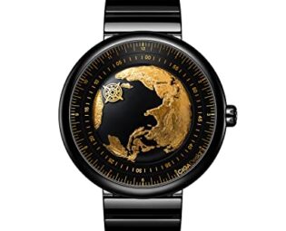 CIGA Design Mechanical Automatic Watch - Blue Planet Gilded Age U Series Wristwatch Round Ceramic Case Sapphire Crystal for Men and Women with Fluororubber Strap steampunk buy now online