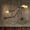 MOCIGERN Industrial Retro Hanging Light Loft Iron Metal Antique Pendant Lamp Bicycle Water Pipe Steampunk Suspension Lighting for Barn Bar Farmhouse Dining Room Porch steampunk buy now online