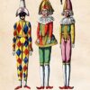CANVAS-FRAMED-with-AMERICAN-BOX Trio of Puppets Fab Funky - Whimsical vertical Art print steampunk silly funky fabulous Floating frame 27_X_21_in steampunk buy now online