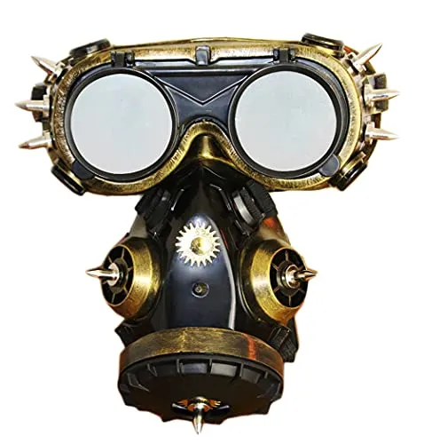 Creativity Gothic Men Women Halloween Mask Cosplay Props Goggles Steam Punk Mask Helmet Gas Mask steampunk buy now online