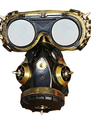 Creativity Gothic Men Women Halloween Mask Cosplay Props Goggles Steam Punk Mask Helmet Gas Mask steampunk buy now online