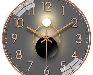 JFNHUTL Crystal Glass Quartz Wall Clock Light Geometry Silent Movement Living Room Bedroom Decoration steampunk buy now online